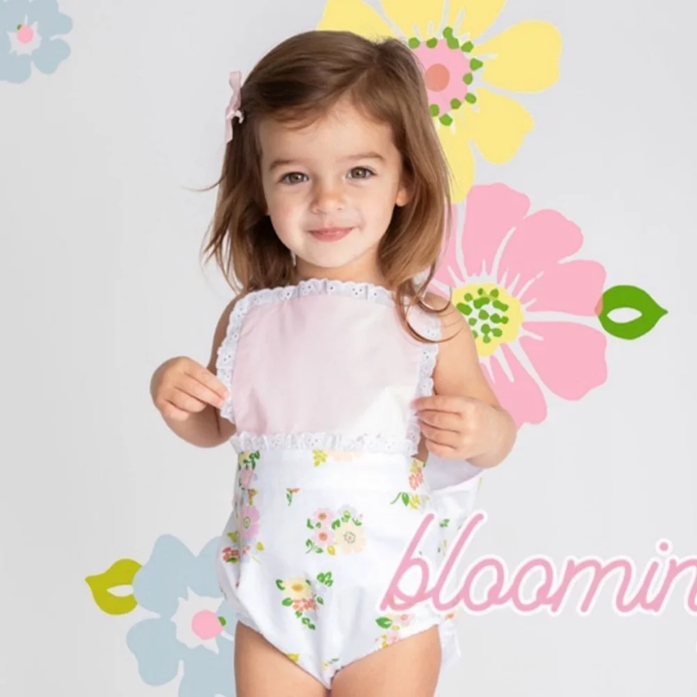 Beaufort Bonnet TBBC Sally Sunsuit Biltmore Blooms/Palm Beach Pink HTF! RARE! 2T